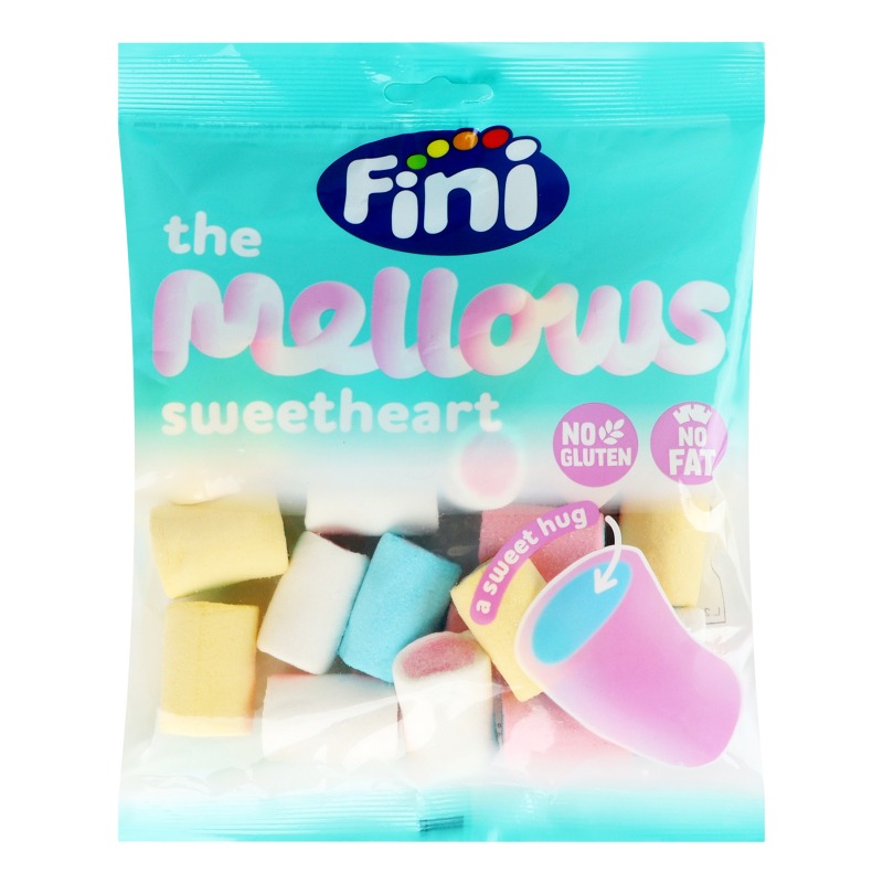Суфле Fini the Mellows Sweetheart Палочки разноцветные со вкусом тутти-фрутти 80гр.