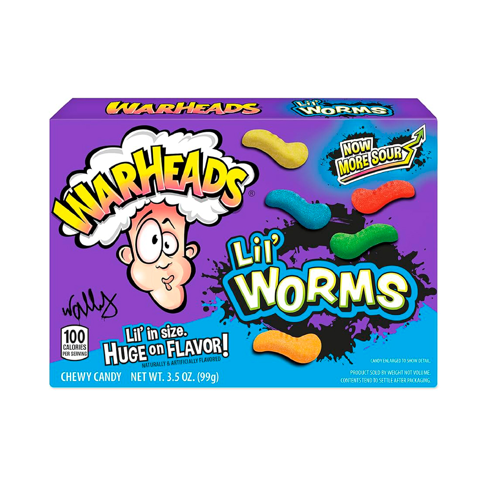 Жев.конфеты Warheads Lil Worms Sour    99гр