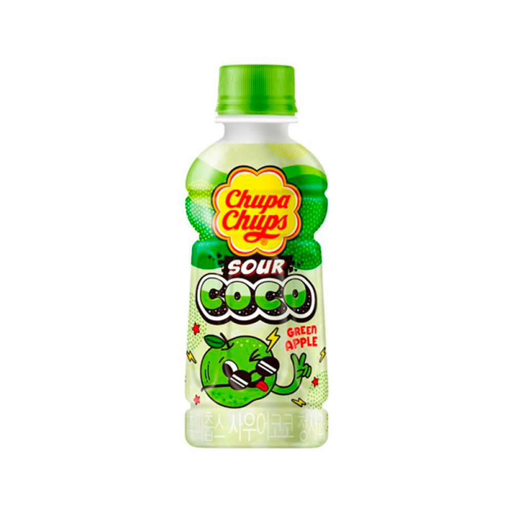 Напиток безалкогольный Chupa Chups SOUR COCO Green Apple   240мл
