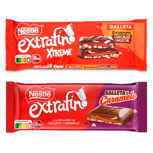 Шоколад Nestle Extrafino с печеньем и карамелью  87гр