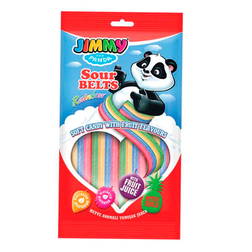 Кислые ремешки  Jimmy Sour Belts 75гр