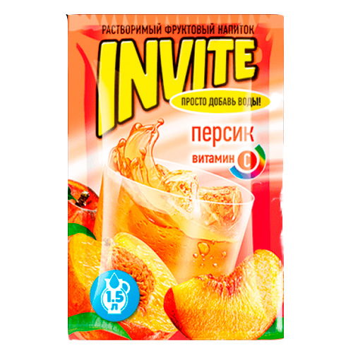 Растворимый напиток Invite Персик    9гр
