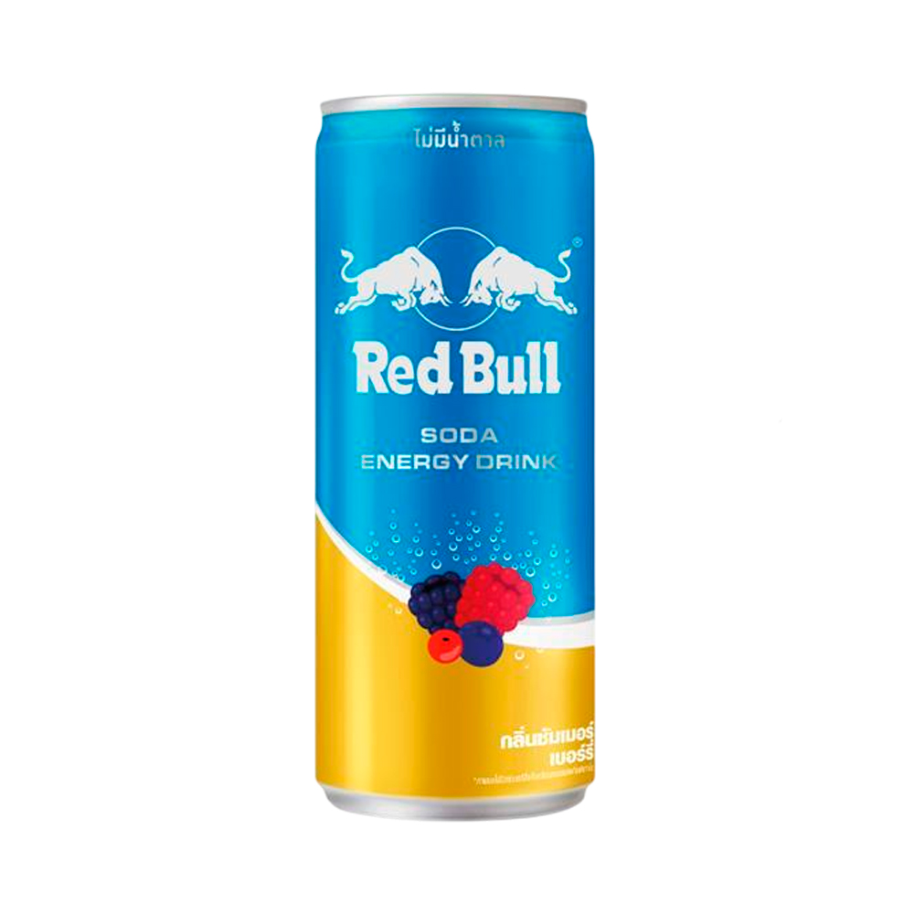 Энергетический напиток RedBull Soda Zero Sugar Summer Berry   250мл