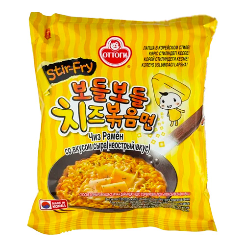 Лапша Ottogi Boddle Boddle Cheese Ramen   120гр