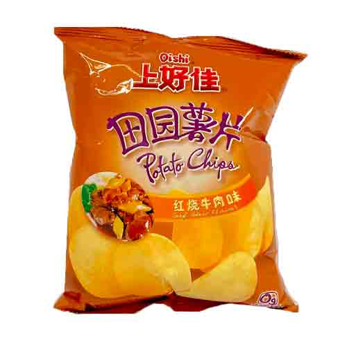Чипсы Oishi Beef Stew flavor 80гр