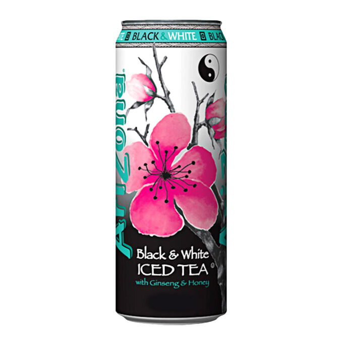 Напиток Arizona Black and white Tea Ginseng and honey 650мл