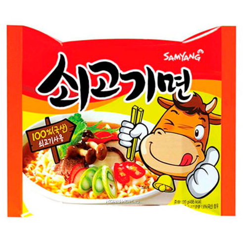 Лапша Samyang Sugukimyun Со вкусом говядины 120гр Корея