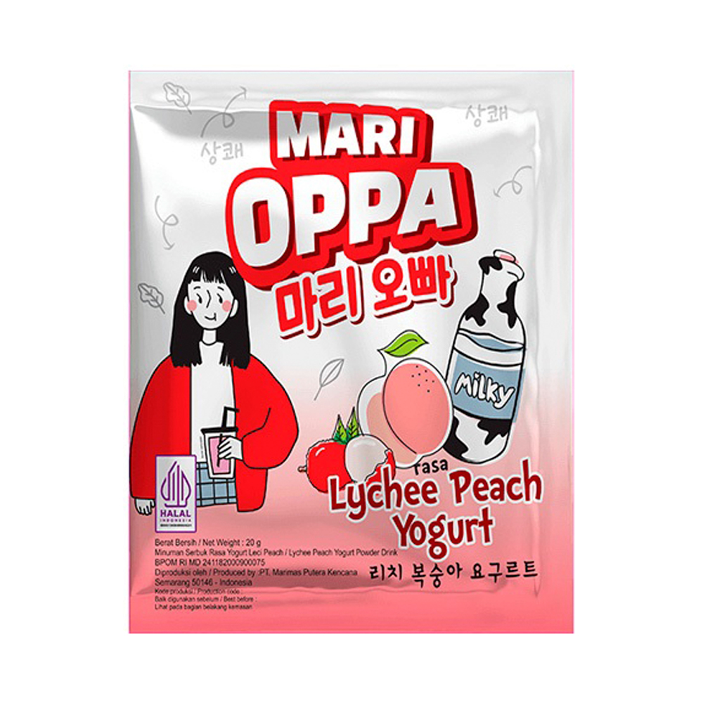 Растворимый напиток Mari Oppa Lychee Peach Yoghurt   20гр