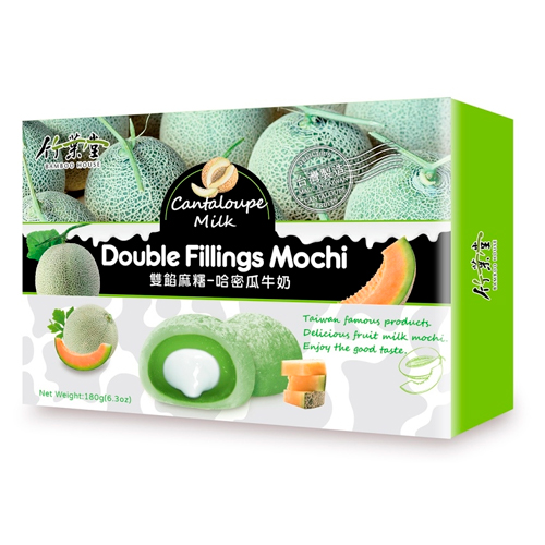 Рисовое пирожное Double Fillings Мускатная дыня   180гр