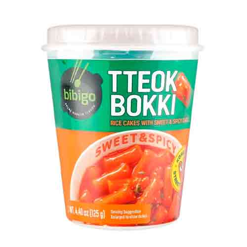 Рисовые клецки BIBIGO с остро-сладким соусом (стакан) 125гр