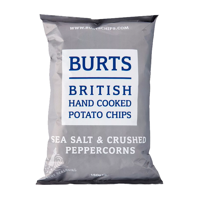 Чипсы картофельные "Burts Sea Salt and Crushed Peppercorns" 150гр (большая)