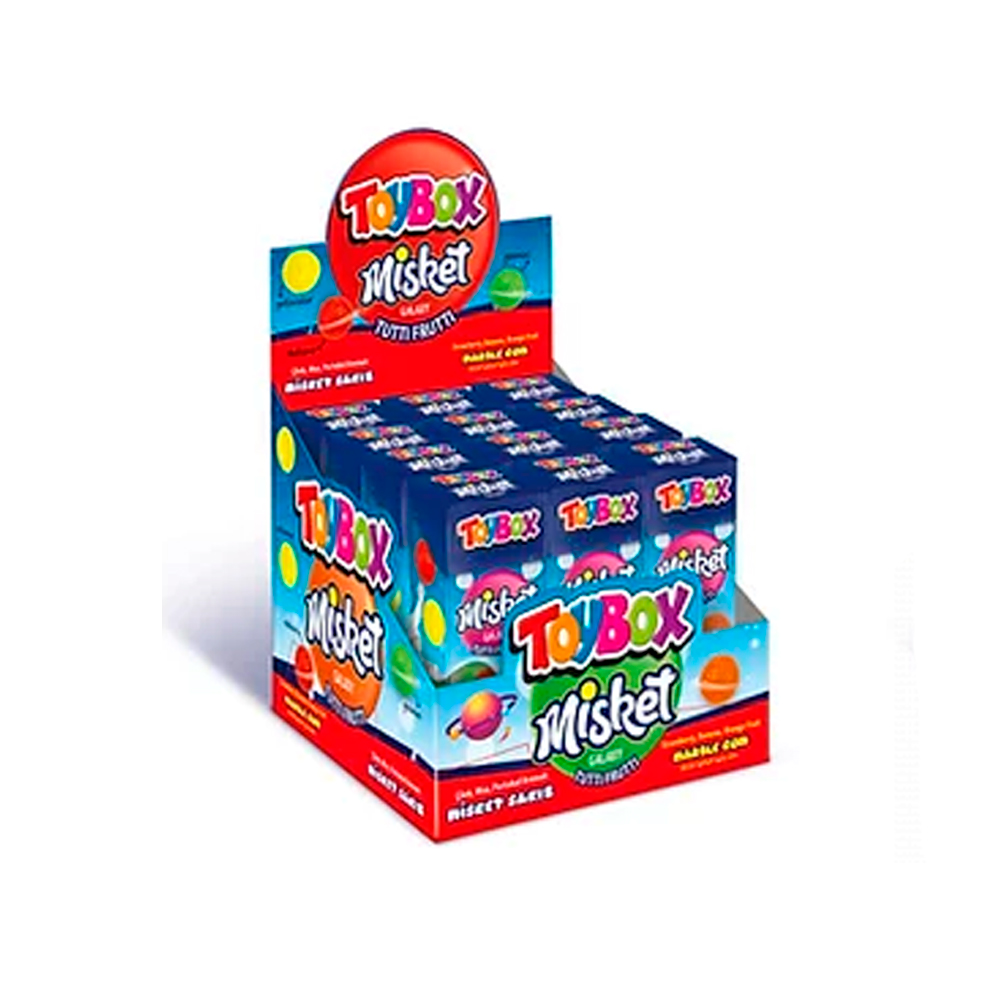 Жев.резинка с фруктовым вкусом Toybox Galaxy misket 25гр