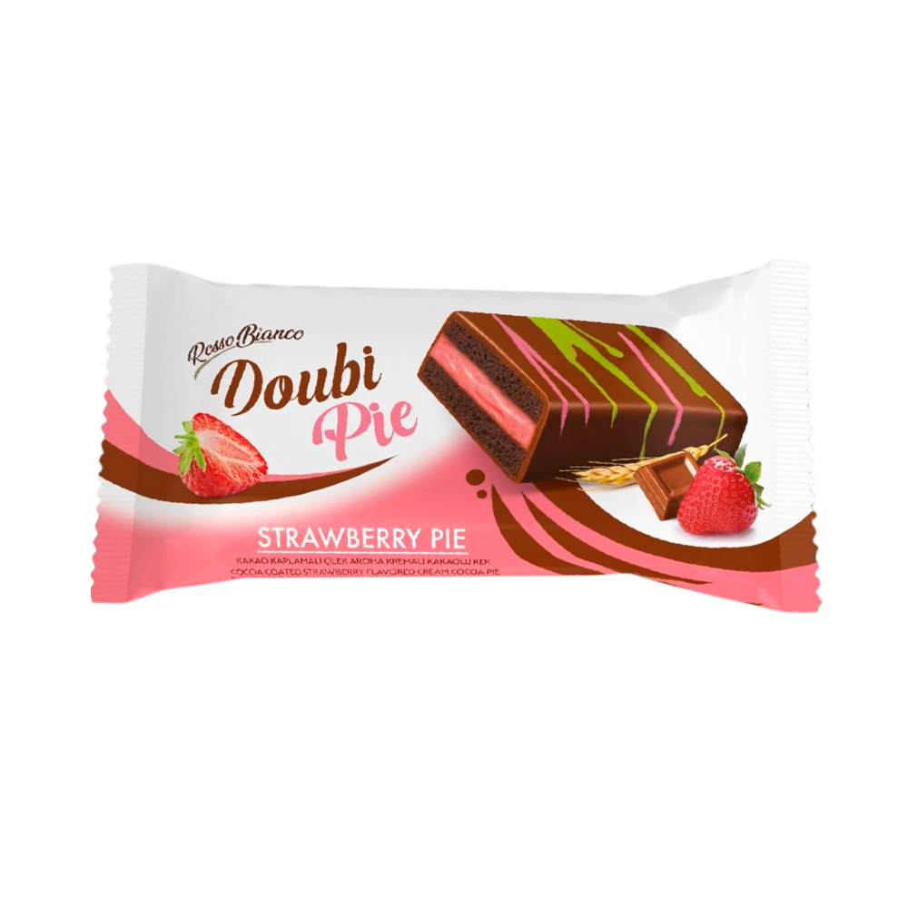 Кекс Rosso Bianco Doubi Pie Strawberry   40гр
