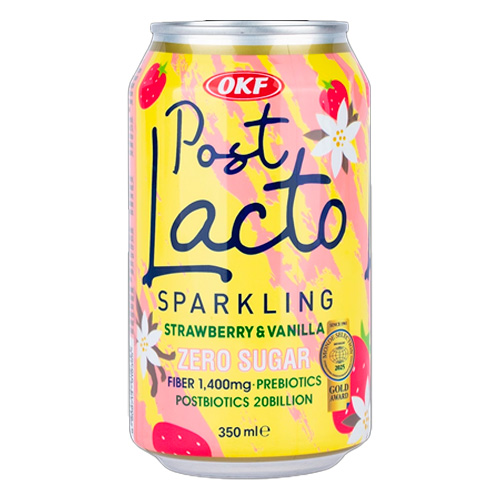 Газ.напиток Post Lacto Strawberry Vanilla zero sugar м  350мл