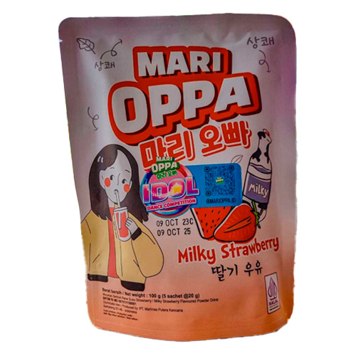 Растворимый напиток Mari Oppa Strawberry   100гр