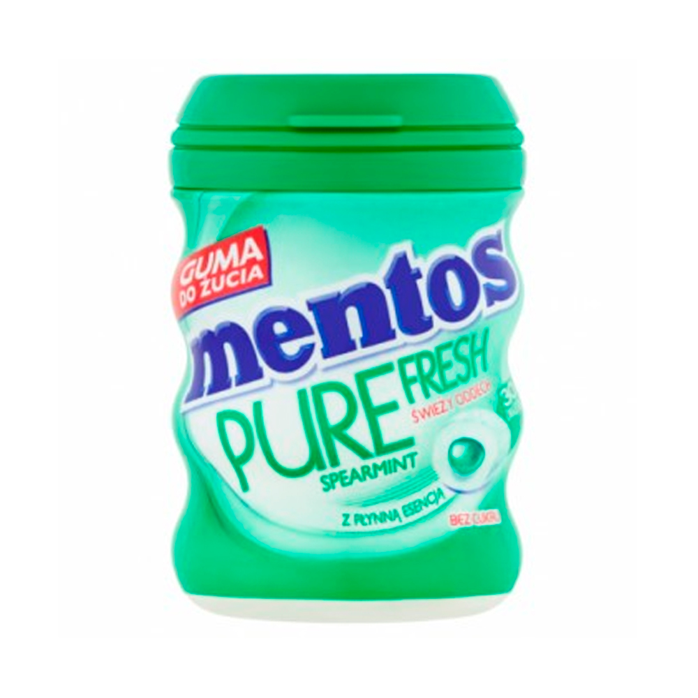 Жев.резинка Mentos Pure Fresh Spearmint  банка 60гр