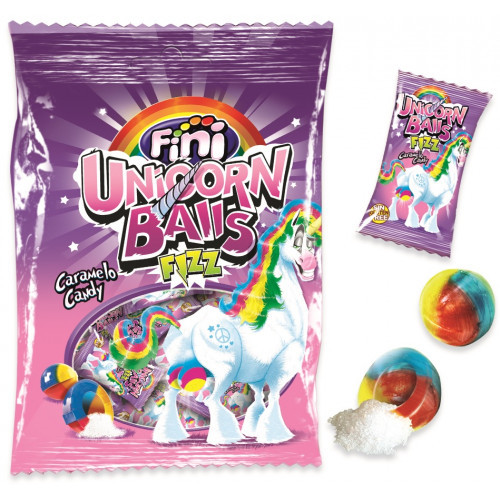 Карамель леденцовая FINI "Unicorn balls"    80гр