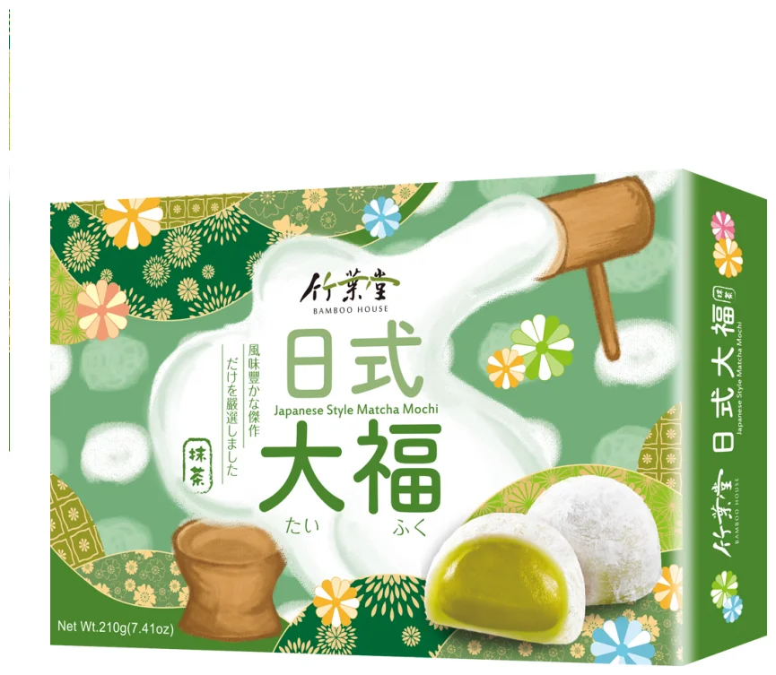 Японское рисовое пироженое Japanese Style Matcha Mochi 210гр