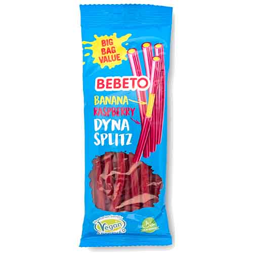 Жев.мармелад Bebeto Dyna Splitz со вкусом банана и малины 200гр