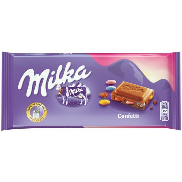 Шоколад Milka Tablet Confetti 100гр