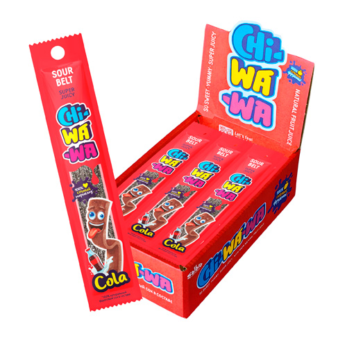 Жев.мармелад Chi-Wa-Wa Cola Sour Belts  10гр