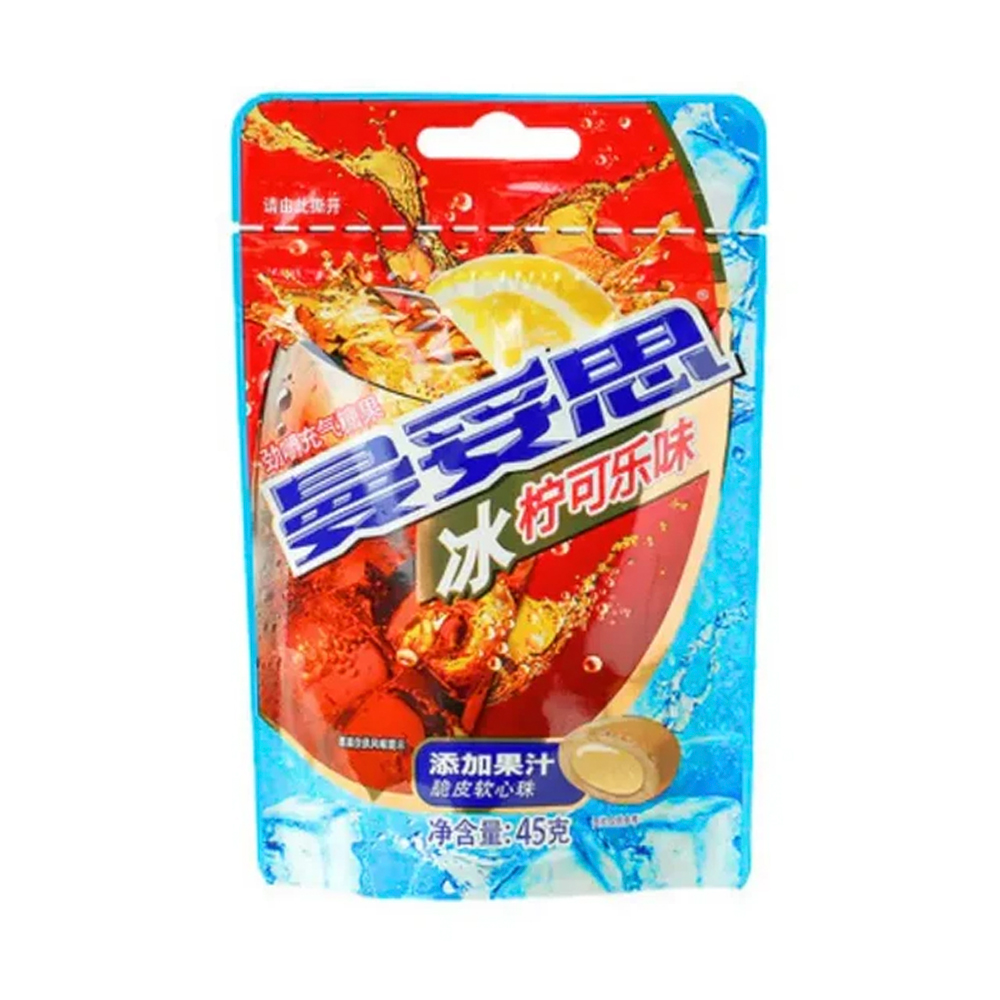 Жев.конфеты Mentos Ice Lemon Cola   45гр