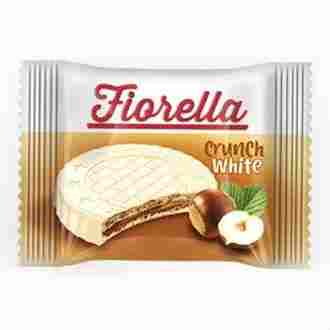 Вафли Fiorella в белом шоколаде с лесным орехом   20гр