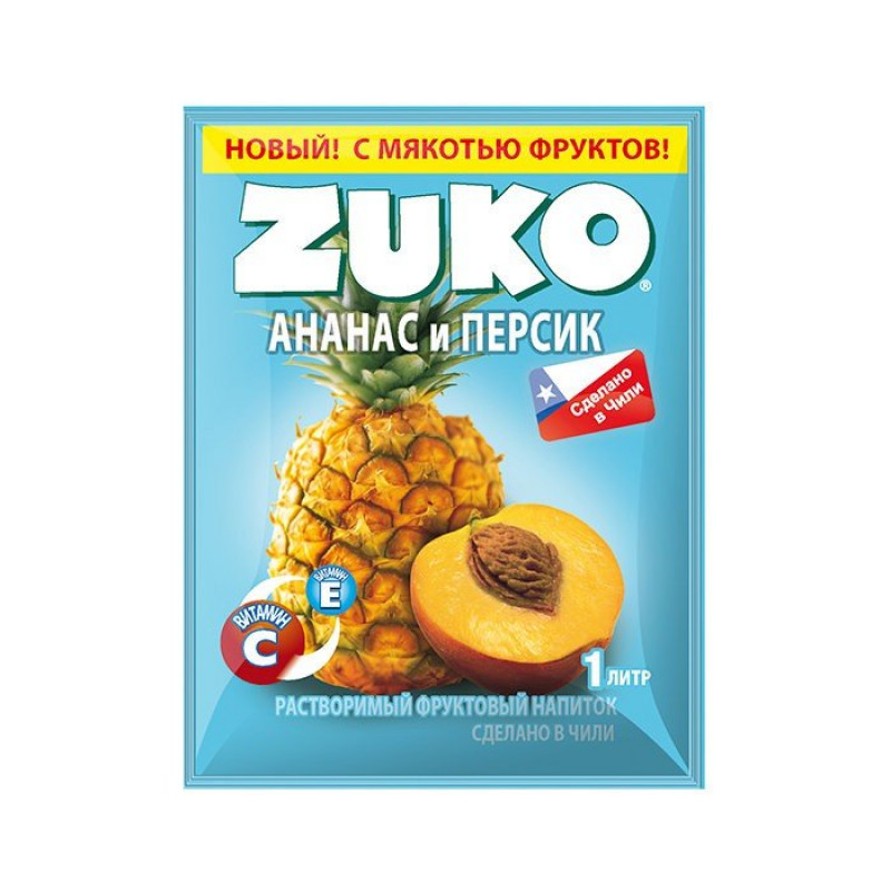 Растворимый напиток Zuko Ананас-персик 20гр