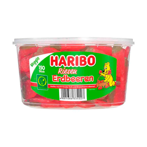 Жев.мармелад Haribo Veggie Riesen Erdbeeren    1 350гр