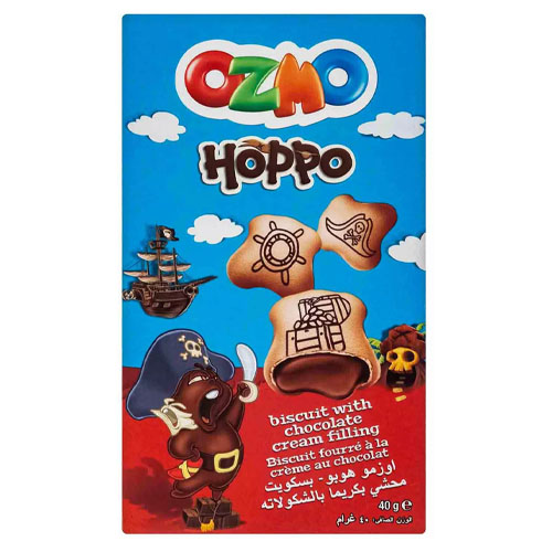 Печенье Ozmo Hoppo Chocolate с наполнителем из шок.крема 40гр