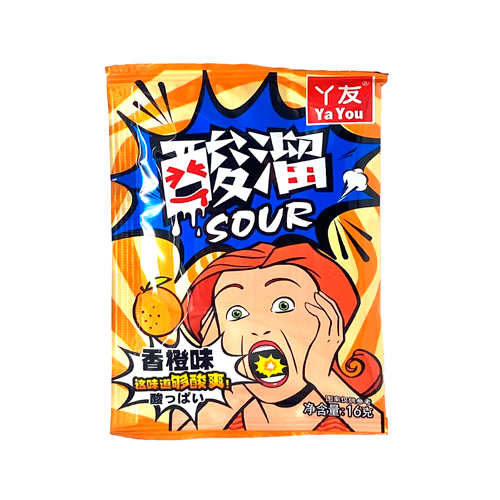 Конфеты Ya You Sour Апельсин 16гр