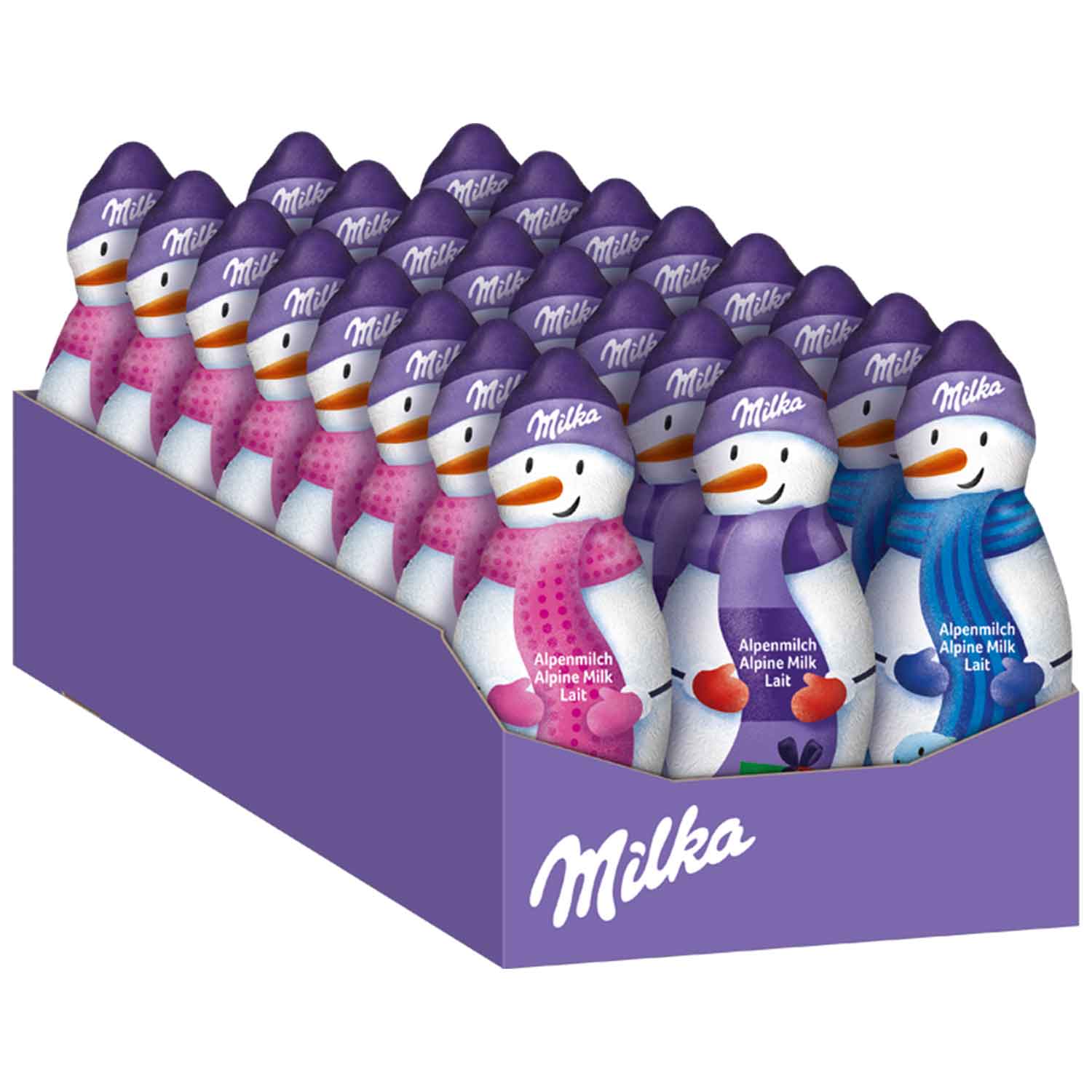 Шоколад фигурный Milka снеговики   50гр