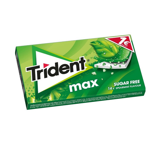 Жев.резинка Trident Max мята   23гр