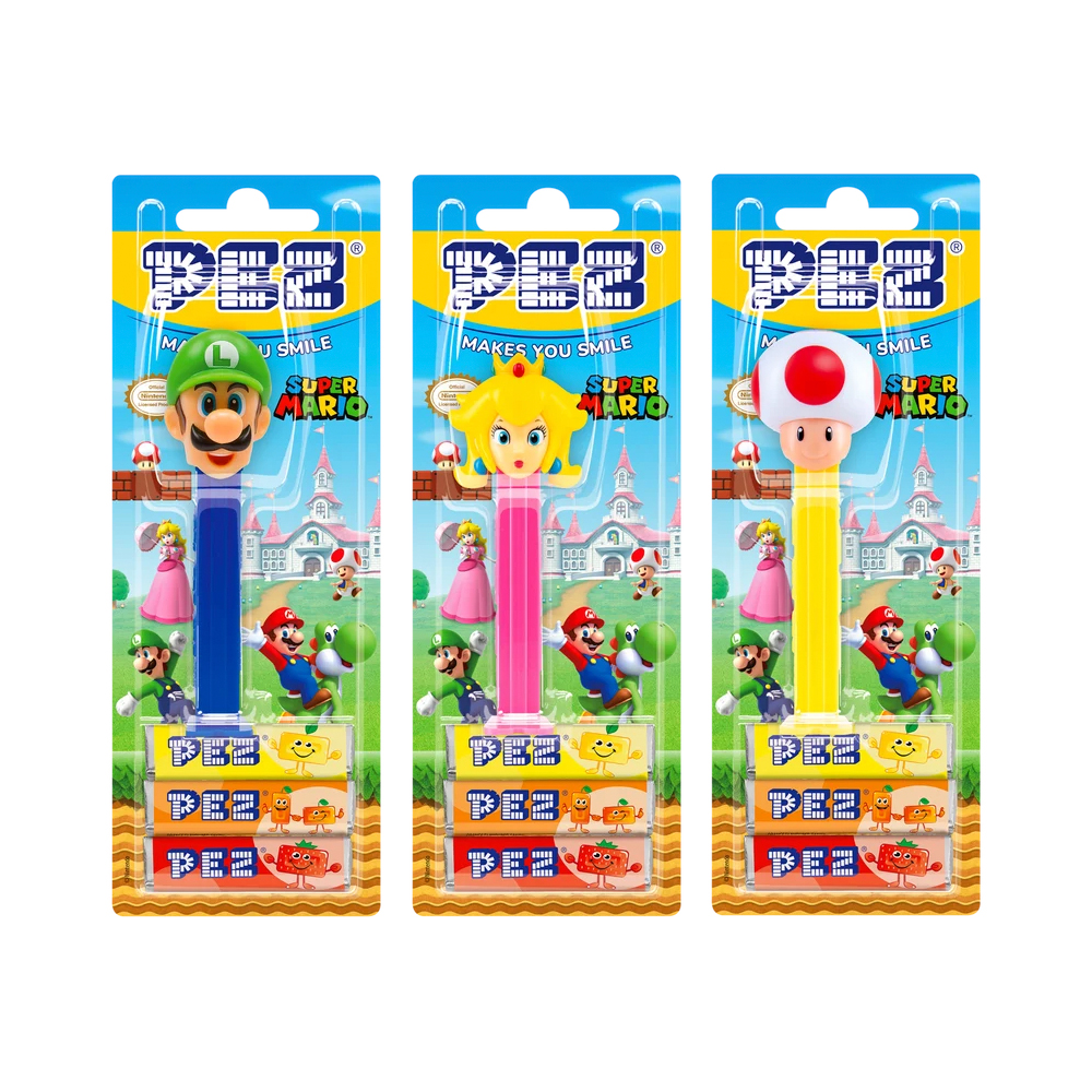 Карамель леденцовая PEZ SUPER MARIO   17гр