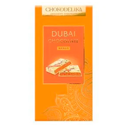 Шоколад Chokodelika белый с начинкой "Dubai Mango"   180гр