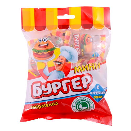 Жевательный мармелад "Мини Бургер" 90гр.