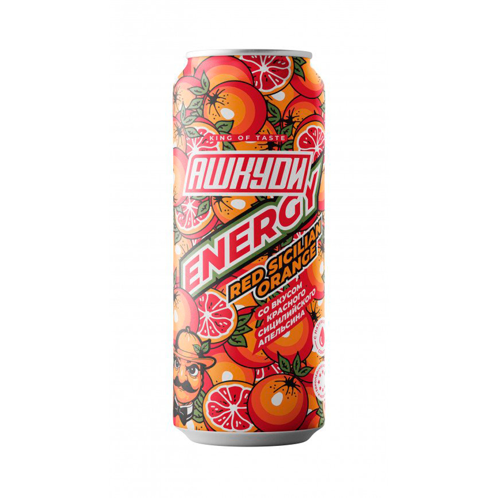 Энергетический напиток HQD Energy Red Sicilian Orange   450мл