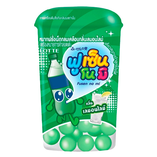 Жев.резинка Lotte Fusen No Mi Lemon Lime   15гр