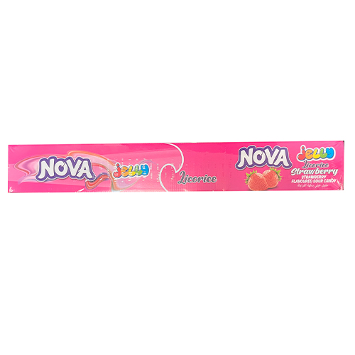 Жев. мармелад Nova Jelly Sour Belt Strawberry (кислая лента) 15гр.