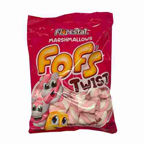 Маршмеллоу FOFS Twist косичка розово-белая 220гр
