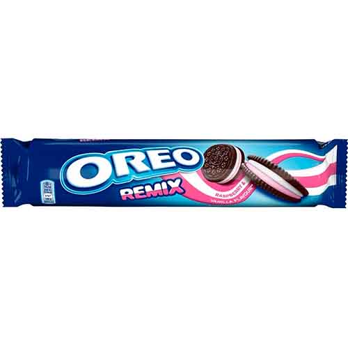 Печенье Oreo Remix малина и ваниль   157гр