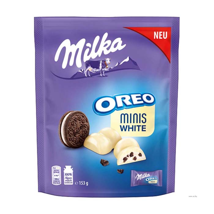 Шоколад Milka Oreo Minis White   153гр