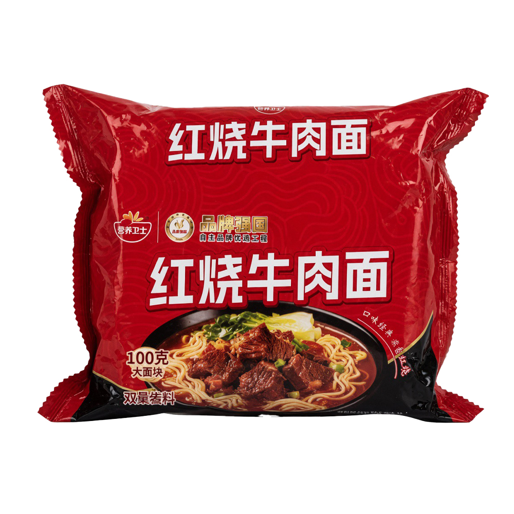 Лапша Yingyang Weishi со вкусом говядины в красном соусе   124,5гр