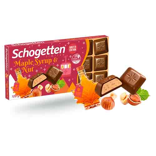Шоколад Schogetten Maple Syrup & Nut 100гр
