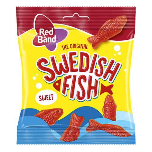 Жевательные конфеты Red Band Swedish Fish 100гр