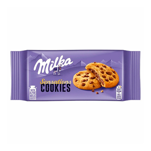 Печенье Milka Sensations с мягкой шоколадной начинкой    156гр