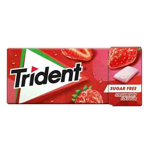 Жев.резинка без сахара Trident клубника 14гр