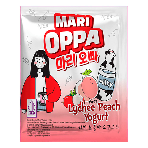 Растворимый напиток Mari Oppa Lychee Peach Yoghurt   20гр