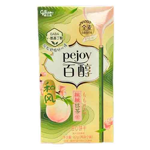 Бисквитные палочки Pejoy Персик и Матча 42гр