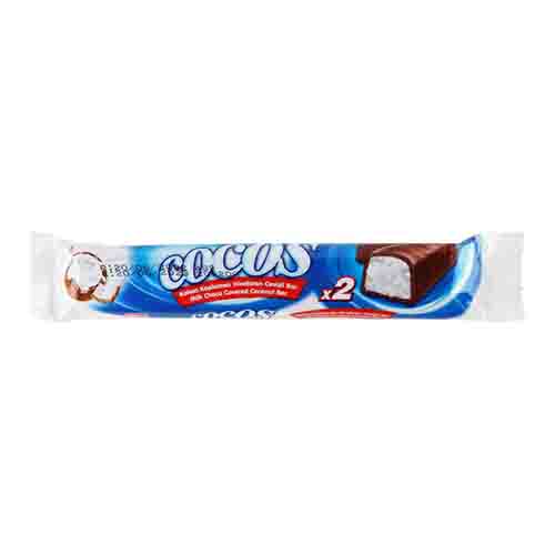 Батончик COCOS в молочном шоколаде с кокосом   48гр